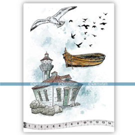 Katzelkraft - Bord de mer - Rubber Stamp - KTZ256