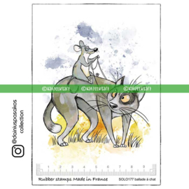 Katzelkraft - Ballade à chat – Rubber Stamp - SOLO177