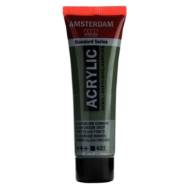 Olijfgroen Donker - 622 - Amsterdam Acrylverf 20 ml Tube