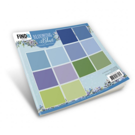 Paperpack - Yvonne Creations - Blooming Blue - Solid Colours - YCPP10072