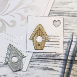 Gummiapan - dies - D250348 - Wooden Bird House
