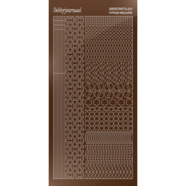 Hobbydots sticker - Mirror Brown