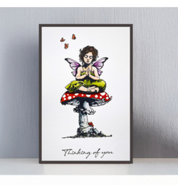 Cosmic Shimmer - Andy Skinner - Pre Cut Rubber Stamp Set - Thinking of You