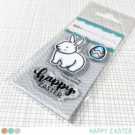 Create a smile stamp Clear A8 Happy easter
