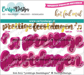 Carlijn design - CDHF-0042 - Hot foil prettige feestdagen