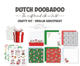 Dutch Doobadoo - Crafty Kit vrolijk kerstfeest  - 473.005.064