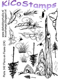 Kicostamps plate 142 flora en fauna (A5)