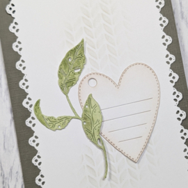 Gummiapan - dies - D260154 - Worn Leaf Sprig