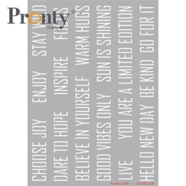 Pronty Stencil Pay it Forward Quotes A5 470.806.039