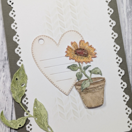 Gummiapan - dies - D260126 -Sunflower in a Pot