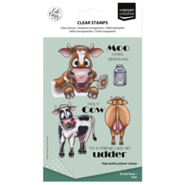 Vaessen Creative - Clear Stamps by Carla Creates Cow on the Farm - CAR0402