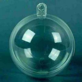Plastic bal transparant 6 cm (per stuk)