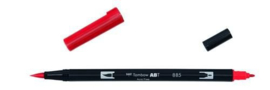 Tombow ABT brushpen warm red ABT-885