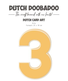 Dutch Doobadoo Card Art - ‘3‘ - 470.784.313