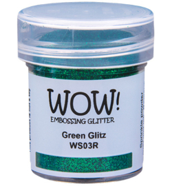 Wow! - WS03R - Embossing Powder - Regular - Embossing Glitters - Green Glitz