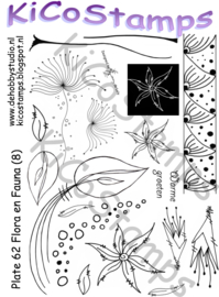 Kicostamps plate 62 Flora en fauna (A5)