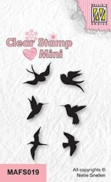 Nellie choice MAFS019 clear stamps mini "Birds-2"