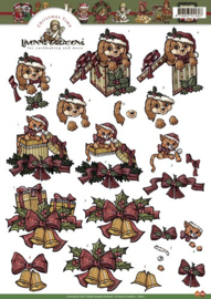 3D Knipvel - Yvonne Creations - Kerst kadootjes HJ8101