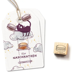 Cats on Appletrees - 28263 - Ministempel Macaron 2 - Outline
