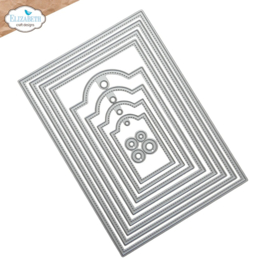 Elizabeth craft design - Stitched rectangles and labels - 2349