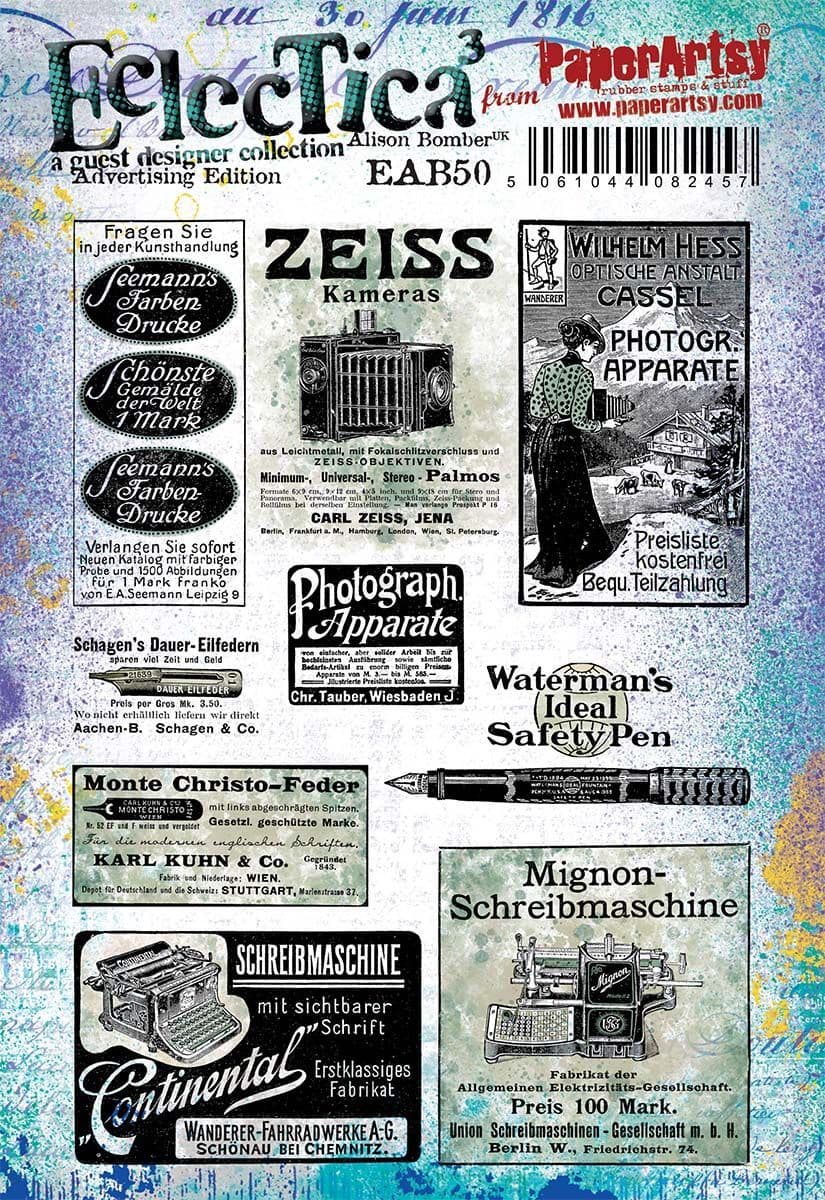 PaperArtsy - Alison Bomber 50: Advertising Edition (A5 set on EZ)
