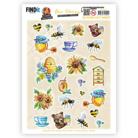 Push Out - Yvonne Creations - Bee Honey - Small Elements A - SB10753