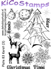Kicostamps plate 83 Kerstsheet (A5)