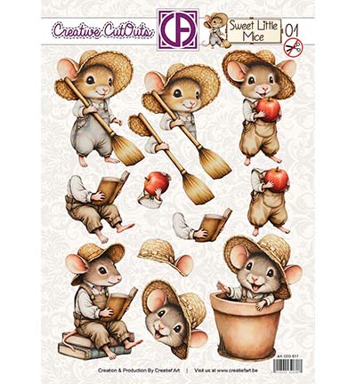 Creatief Art - Sweet Little Mice 01 - CCO-017