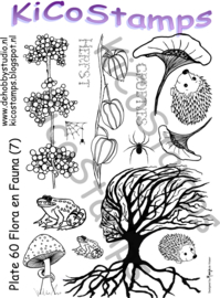 Kicostamps plate 60 Flora en fauna (A5)