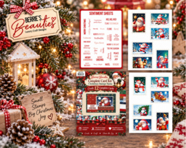 Berrie's Beauties - Complete Card Kit - Christmas Stamps Santa - BBCK10002