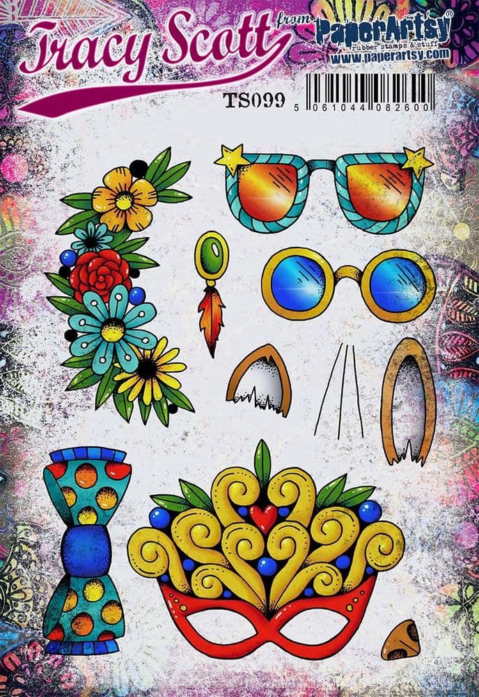 Paperartsy -  Tracy Scott 099 (A5 set, trimmed, on EZ)