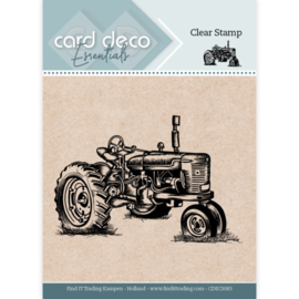 Card Deco Essentials - CDECS083 -  Clear Stamps - Tractor
