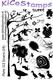 Kicostamps plate 113 Diverse (A6)