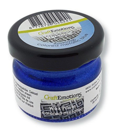 CraftEmotions Wax Paste metallic colored - blauw 20 ml