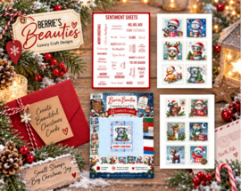 Berrie's Beauties - Complete Card Kit - Christmas Stamps Animals -  BBCK10001
