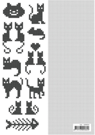 CCPAT016 Crosscraft free pattern-16 "Cats" patronen 16