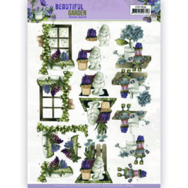 3D knipvel - Precious Marieke - Beautiful Garden - Garden Gnome - CD11635