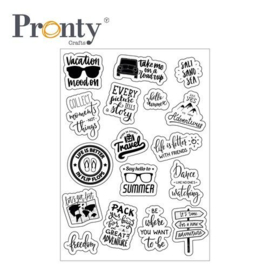 Pronty Transparant Sticker Travel A5 491.101.002