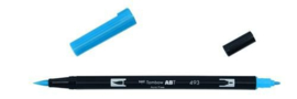 Tombow ABT brushpen reflex blue ABT-493