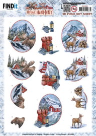 3D Push Out - Amy Design - Hygge Harmony - Moose - SB10982
