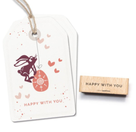 Cats on Appletrees -  27675  - Stempel - Happy with you