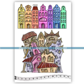 Katzelkraft - Tangle village - Rubber Stamp - KTZ255