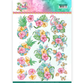 3D Knipvel - Yvonne Creations - Tropical Flowers CD11331