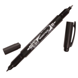 Tombow Permanent marker MONO twin zwart