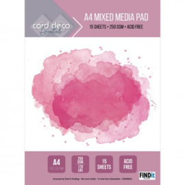 Card Deco Essentials - Mixed Media Pad (A4) - CDEPB002