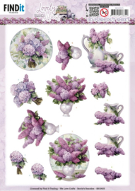 3D Push Out - Berries Beauties - Lovely Lilacs - Lovely Bouquets - SB10925