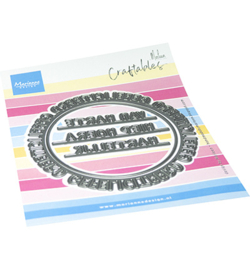 Marianne Design - Craftables - Gefeliciteerd cirkel by Marleen - CR1714