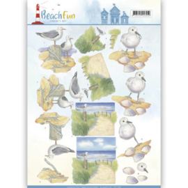 3D knipvel - Jeanine's Art - Beach Fun - Seagulls CD11068