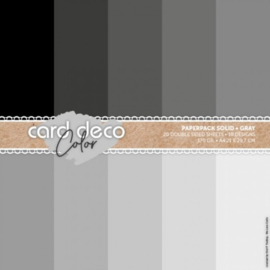 Card Deco Color Paperpack - Solid - Gray - A4 - CDCPPA411005