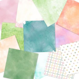 LaCreativ - Designpapier - Farbenfroher Schulanfang - Paper Pack 6x6 - 24 Vellen dubbelzijdig